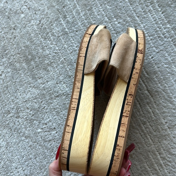 Chanel Suede and Cork mule slides - Picture 10 of 10
